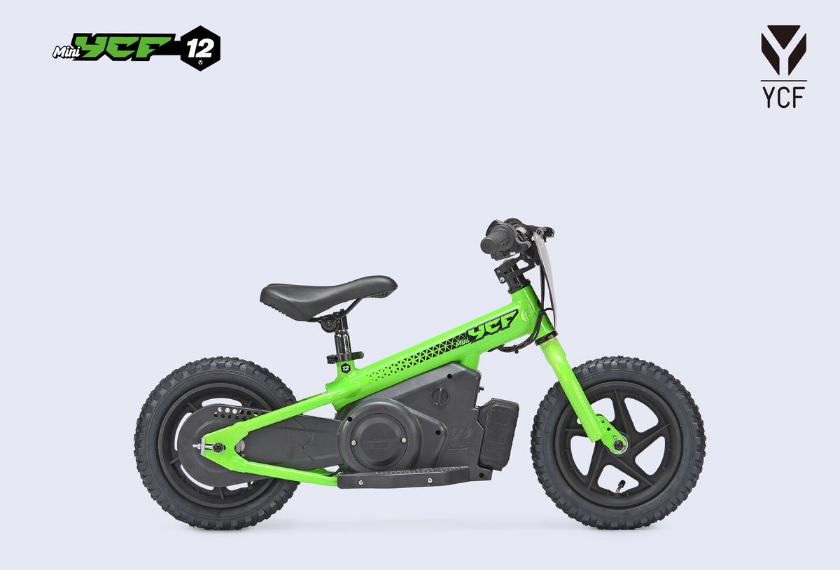 YCF 12" Electric Balance Bike - Green